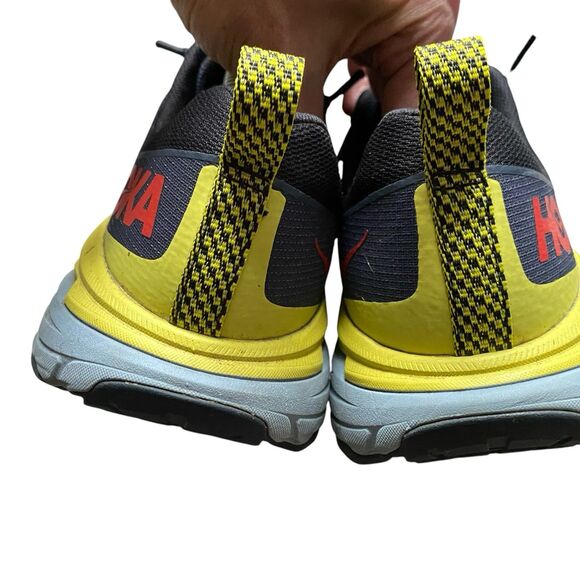 Hoka One One Challenger RTR 6 Men’s EU 9.5 43.5 Gray Red Yellow Running Lace Up - Picture 4 of 11